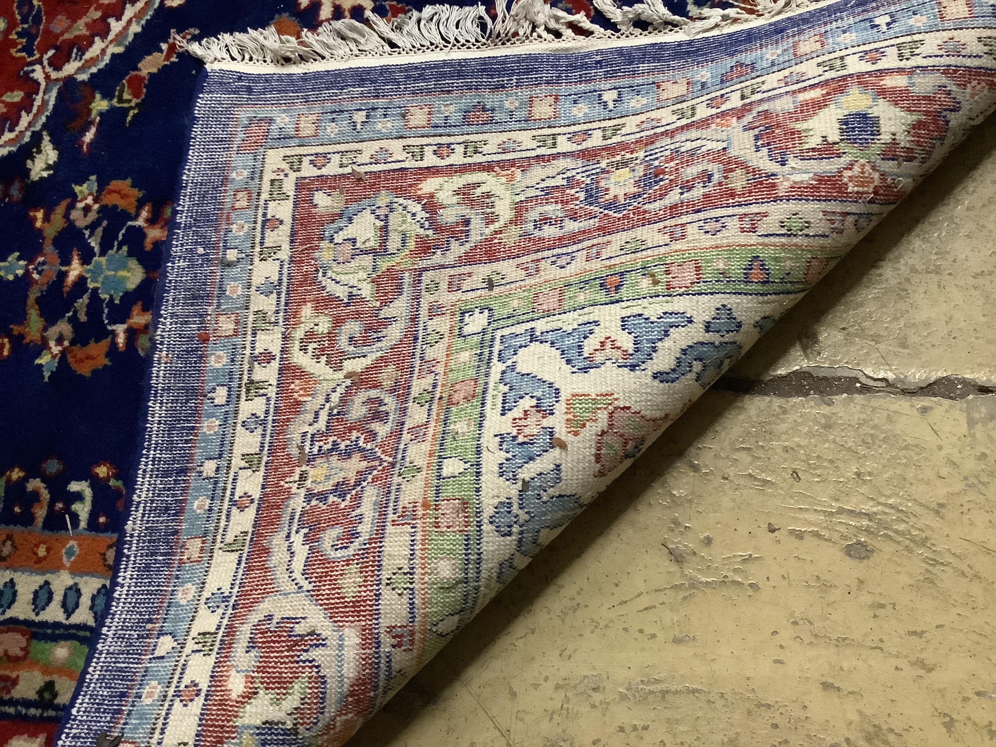 A North West Persian style blue ground carpet, 260 x 180cm